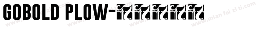 gobold plow字体转换